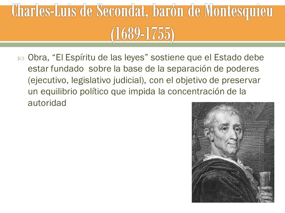 Charles-Luis de Secondat, barón de Montesquieu ( )