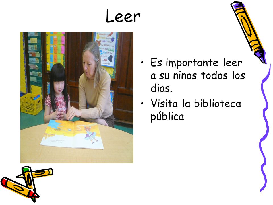 Leer Es importante leer a su ninos todos los dias.