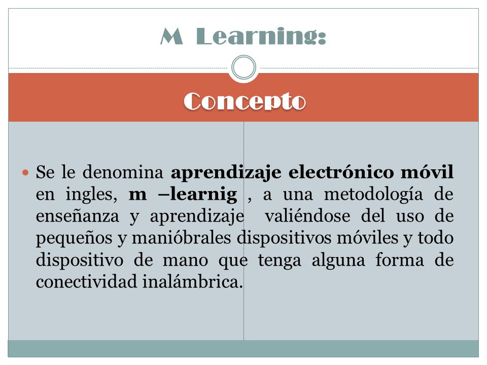 M Learning: Concepto.