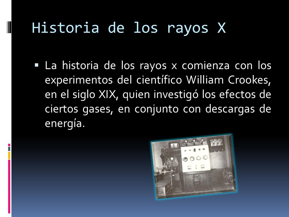Historia de los rayos X