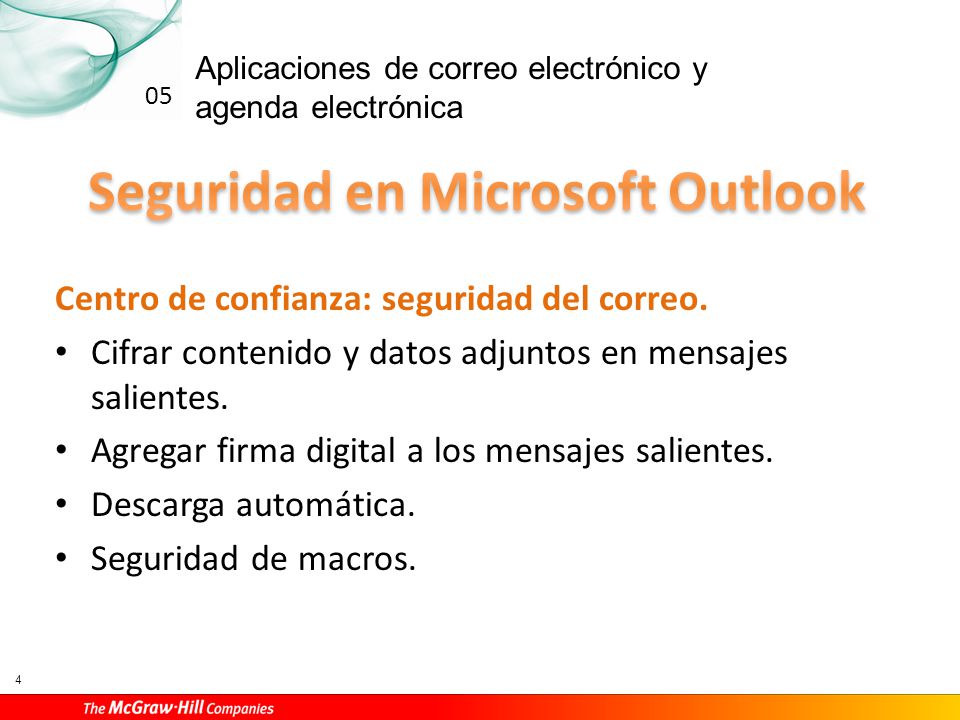 Seguridad en Microsoft Outlook