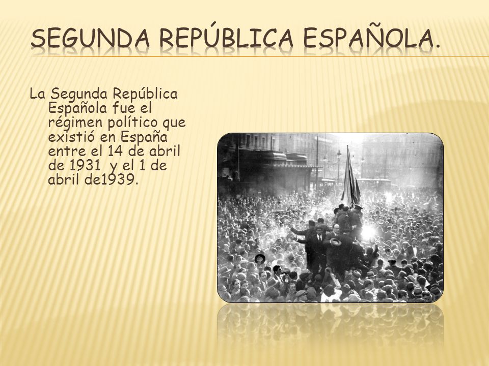 Segunda República Española.