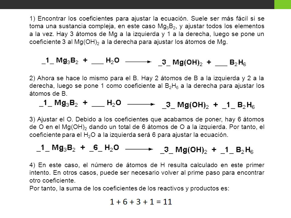 1) Encontrar los coeficientes para ajustar la ecuación