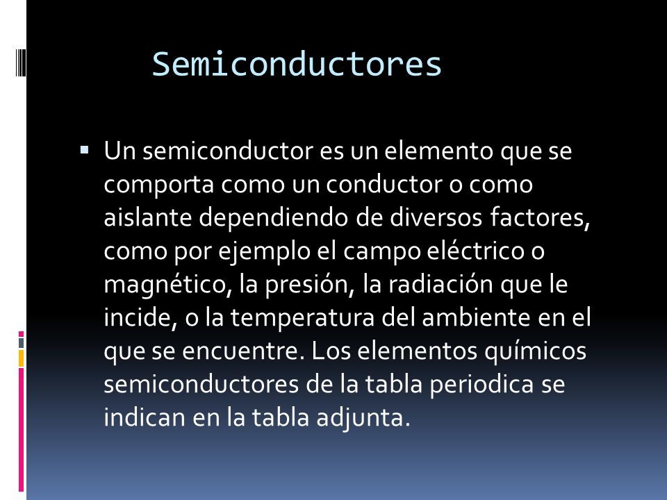 Semiconductores