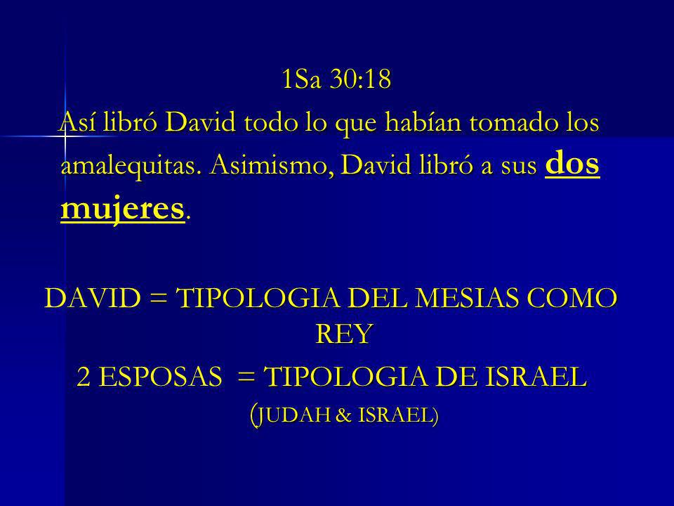 DAVID = TIPOLOGIA DEL MESIAS COMO REY