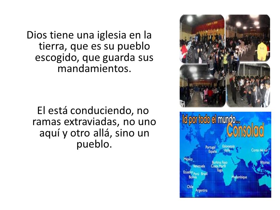 Dios tiene una iglesia en la tierra, que es su pueblo escogido, que guarda sus mandamientos.