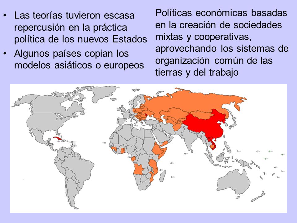 Políticas económicas basadas en la creación de sociedades mixtas y cooperativas, aprovechando los sistemas de organización común de las tierras y del trabajo