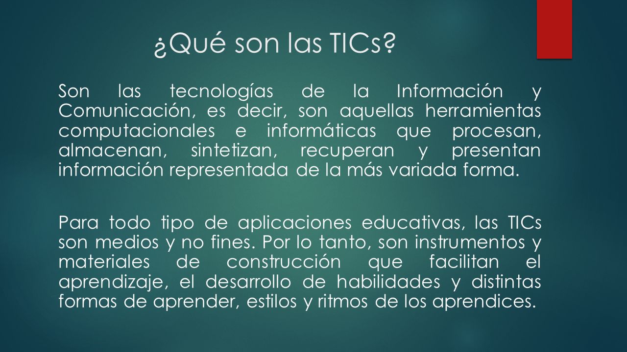 ¿Qué son las TICs