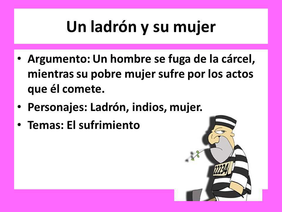 Un ladrón y su mujer Argumento: Un hombre se fuga de la cárcel, mientras su pobre mujer sufre por los actos que él comete.