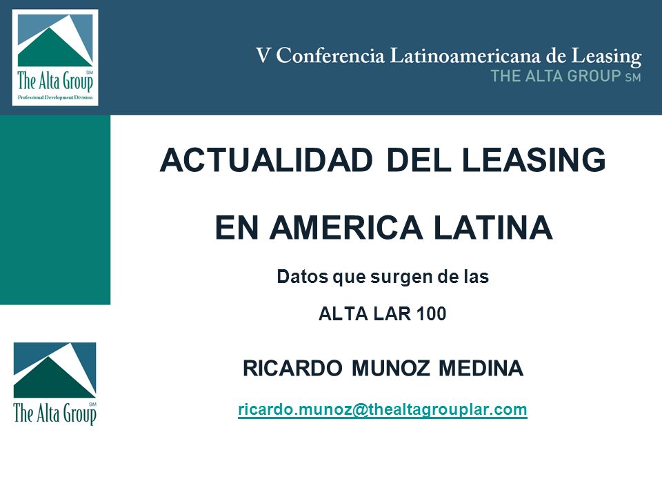 ACTUALIDAD DEL LEASING