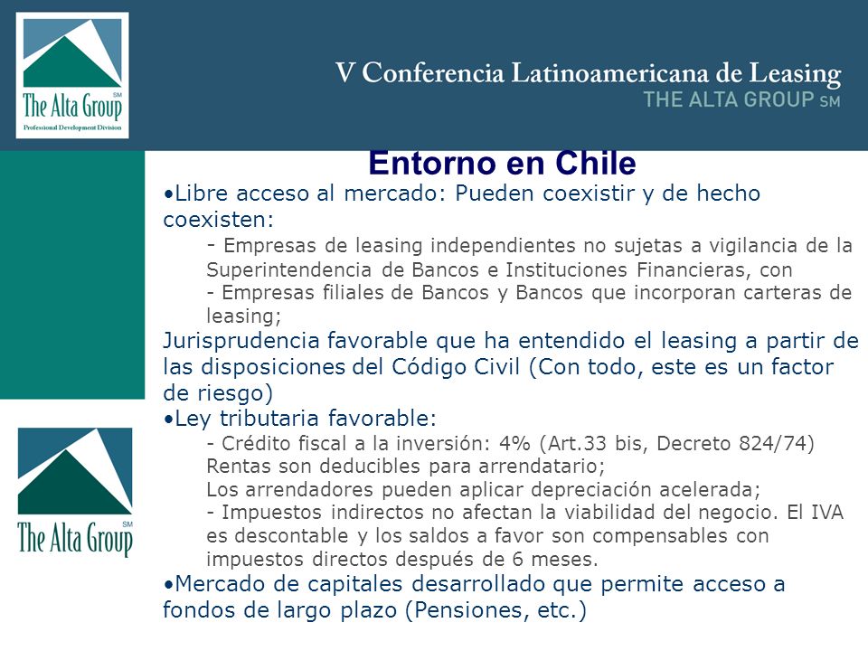 Entorno en Chile Libre acceso al mercado: Pueden coexistir y de hecho coexisten: