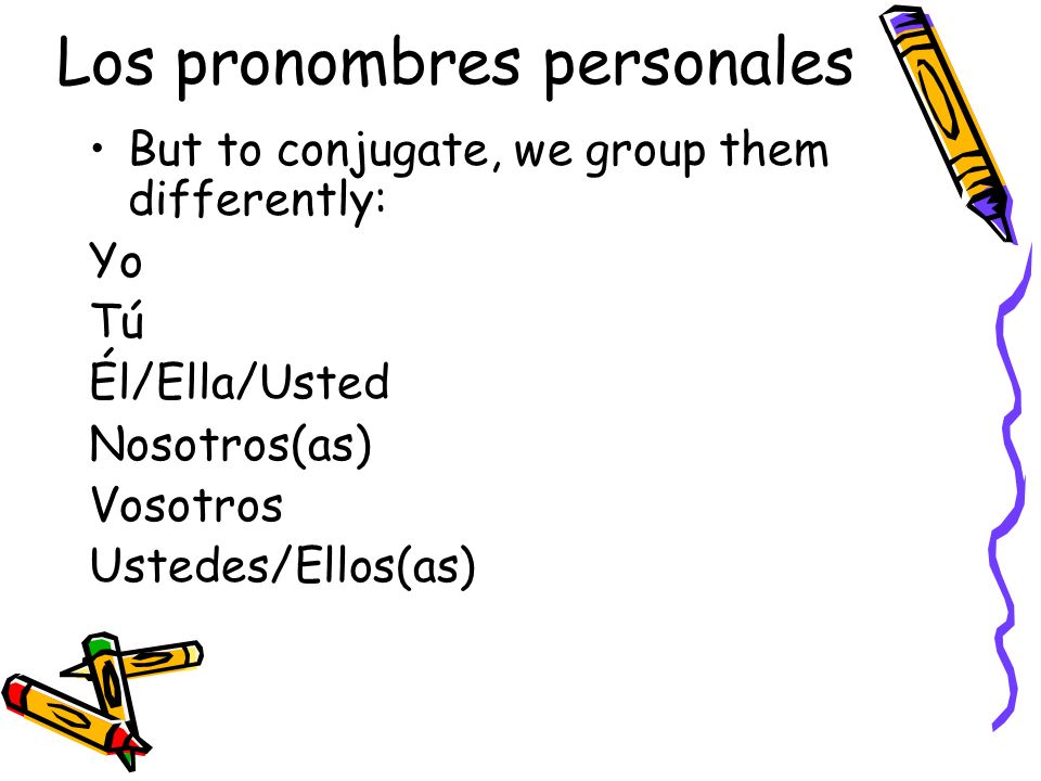 Los pronombres personales