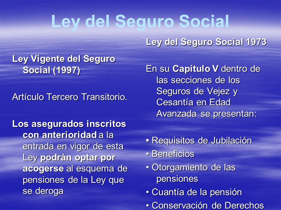 Ley del Seguro Social