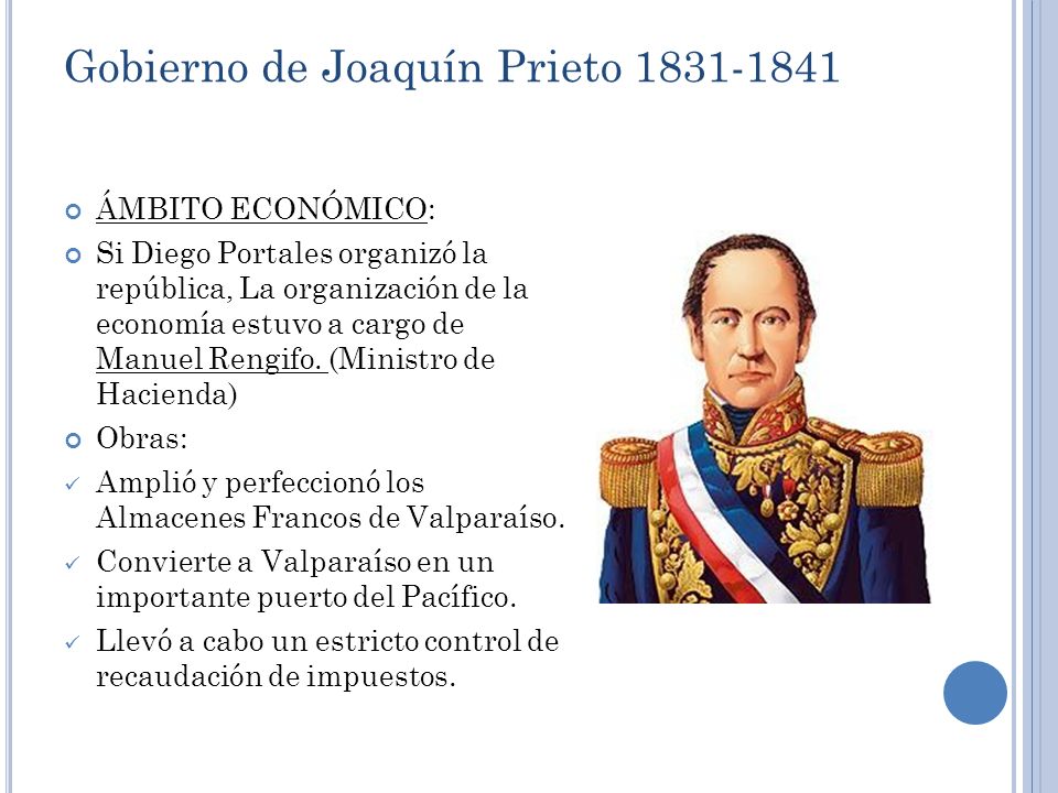 Gobierno de Joaquín Prieto