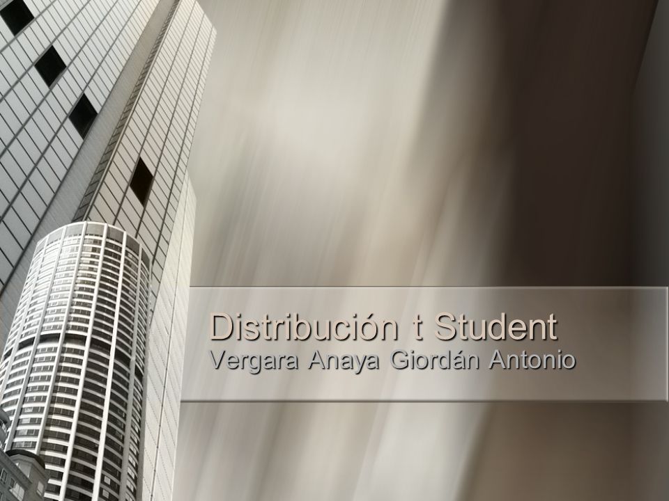 Distribución t Student