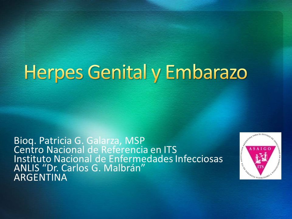 Herpes Genital y Embarazo