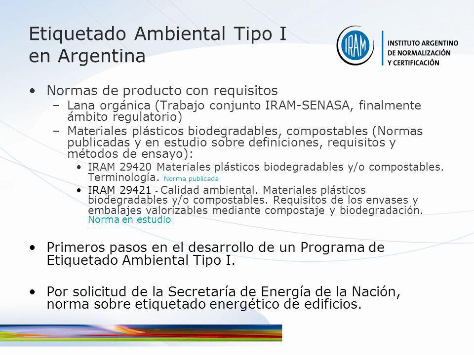 Etiquetado Ambiental Tipo I en Argentina