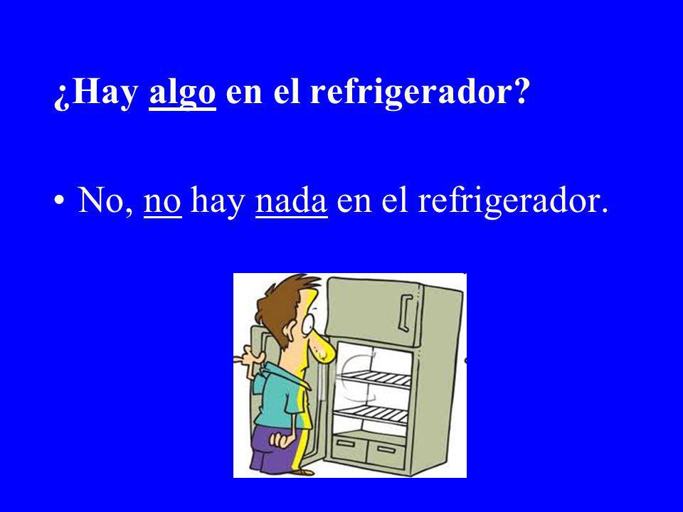 ¿Hay algo en el refrigerador