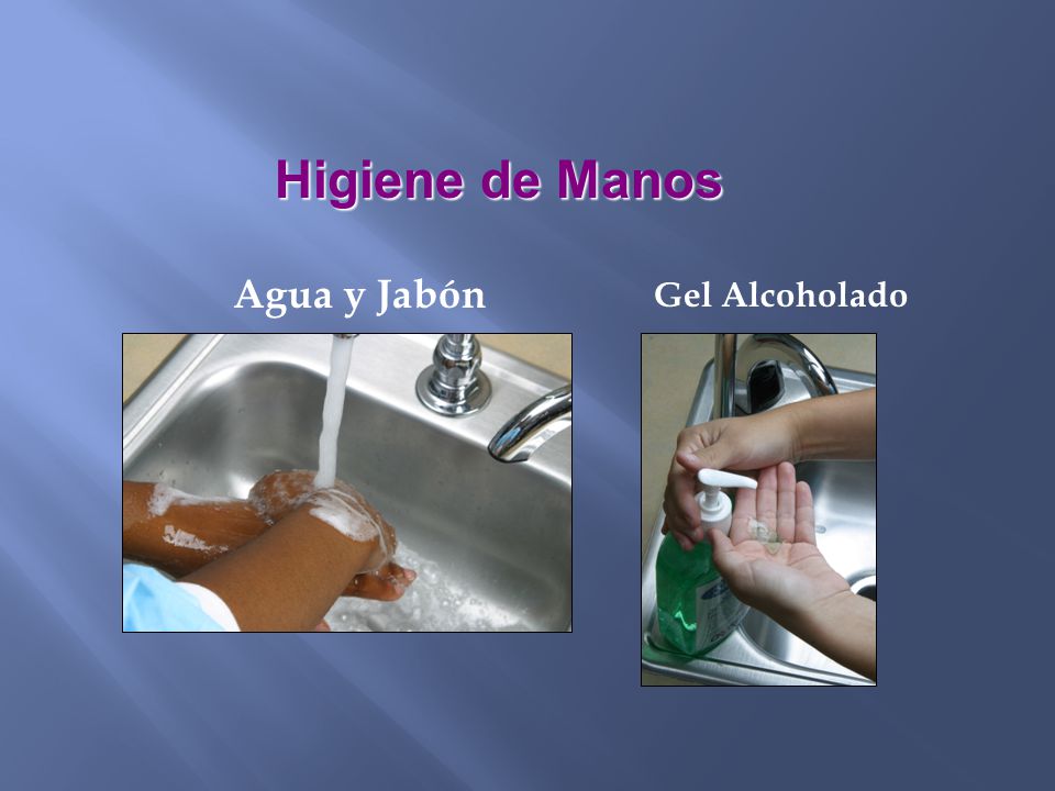 Higiene de Manos Agua y Jabón Gel Alcoholado