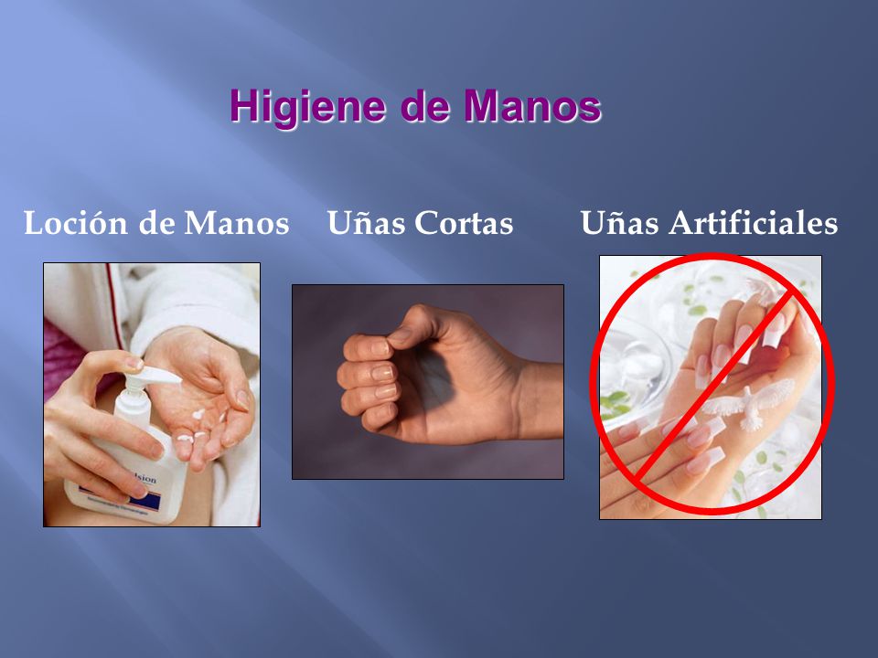 Higiene de Manos Loción de Manos Uñas Cortas Uñas Artificiales