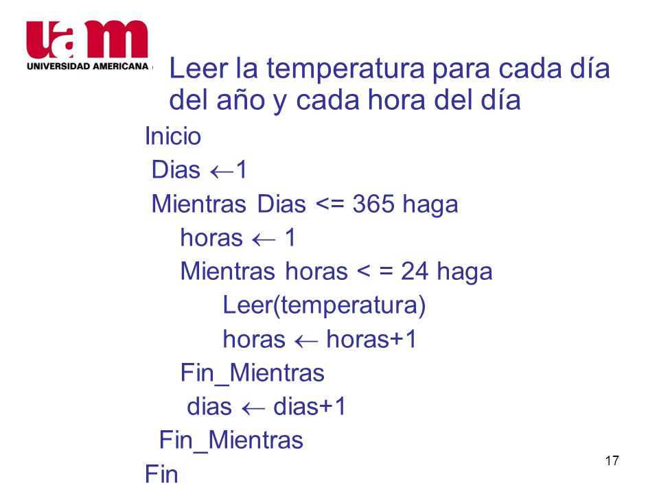 Leer la temperatura para cada día del año y cada hora del día