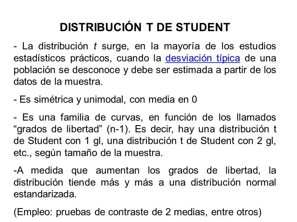 Distribución t de Student