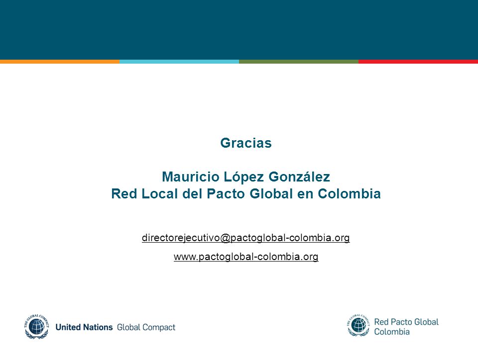 Mauricio López González Red Local del Pacto Global en Colombia