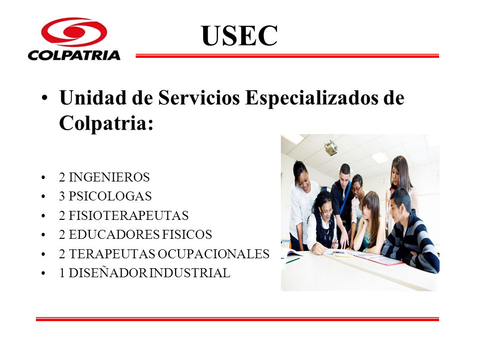 USEC Unidad de Servicios Especializados de Colpatria: 2 INGENIEROS