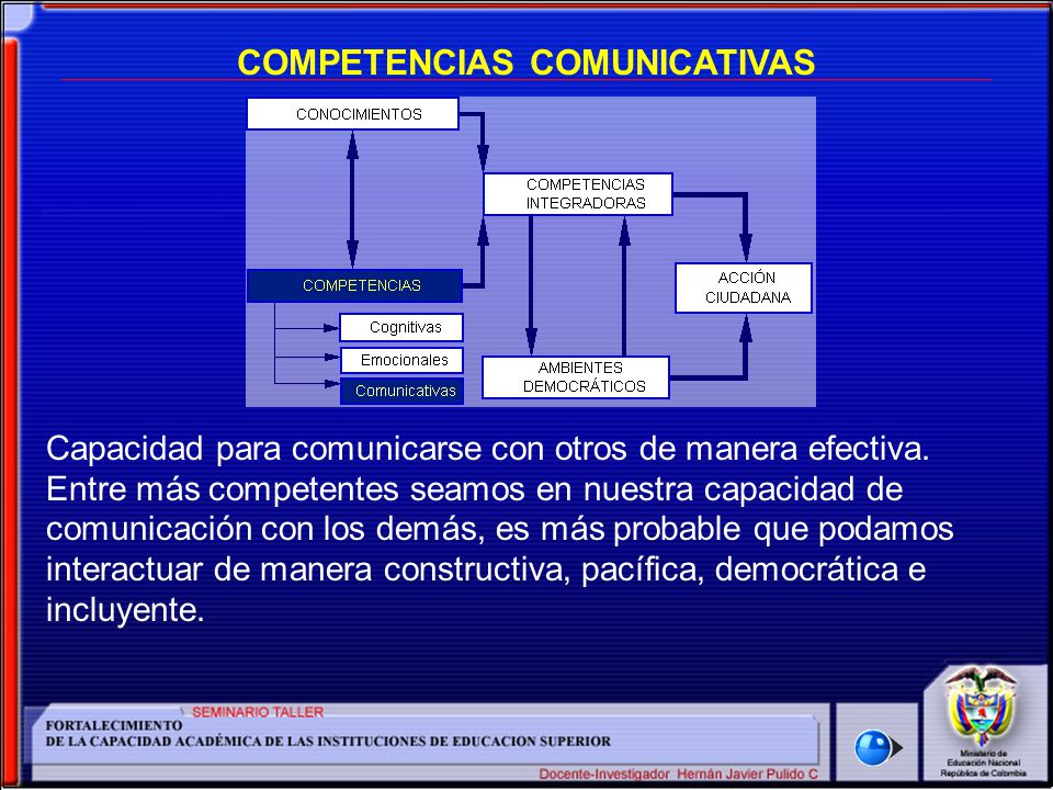 COMPETENCIAS COMUNICATIVAS