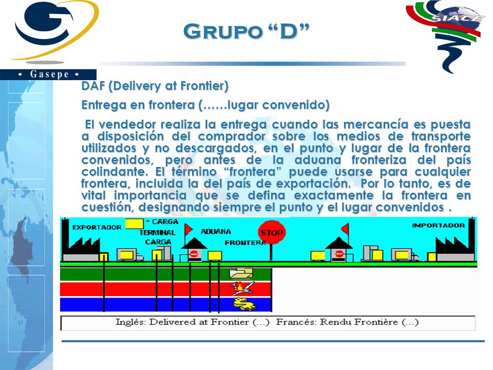 Grupo D DAF (Delivery at Frontier)