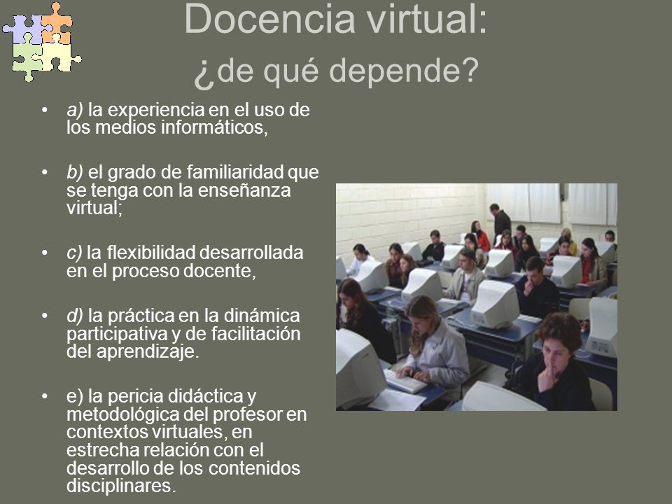 Docencia virtual: ¿de qué depende