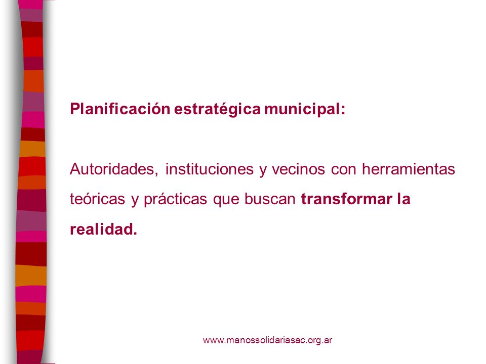 Planificación estratégica municipal: