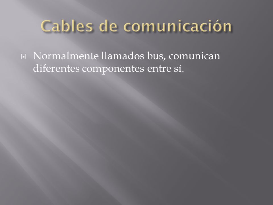 Cables de comunicación