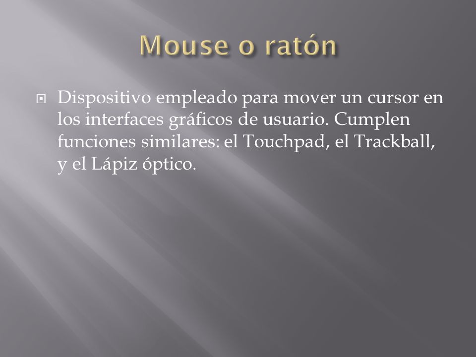 Mouse o ratón