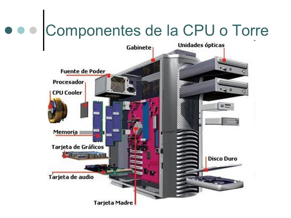 Componentes de la CPU o Torre