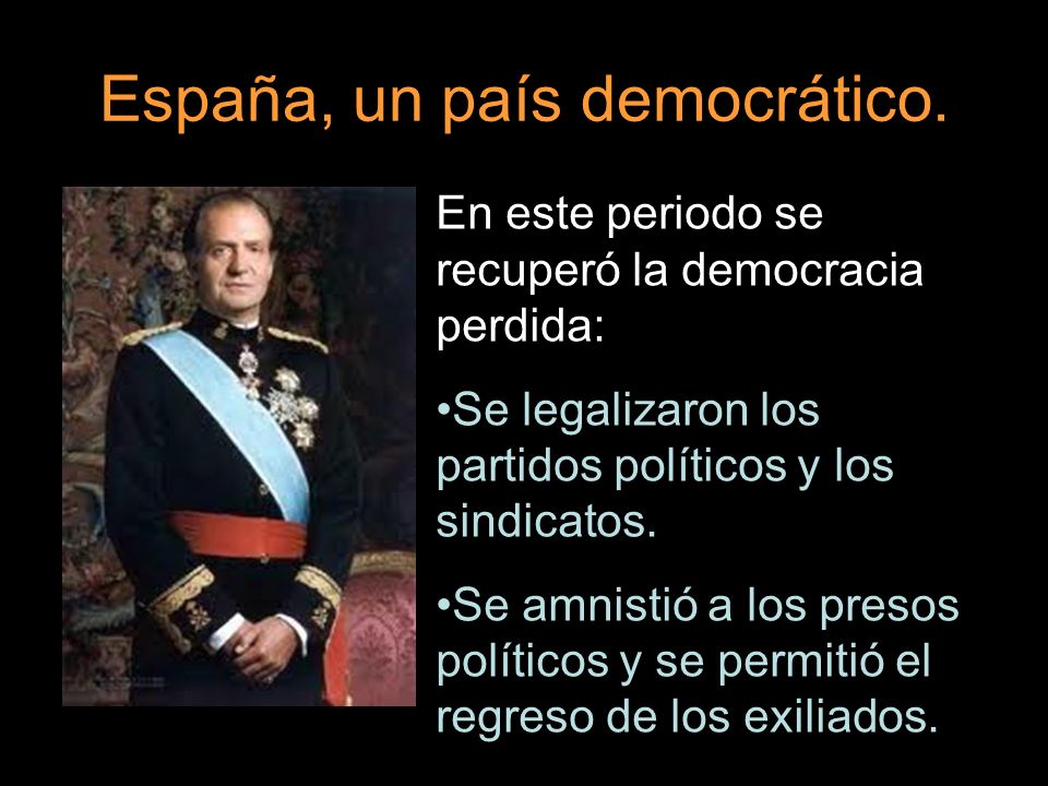 España, un país democrático.