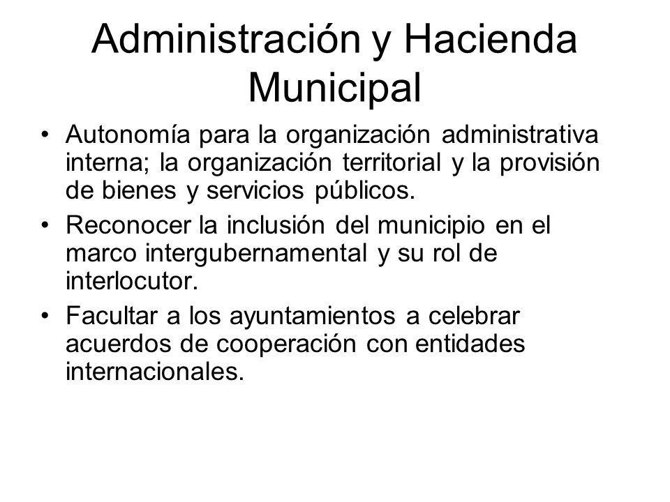 Administración y Hacienda Municipal