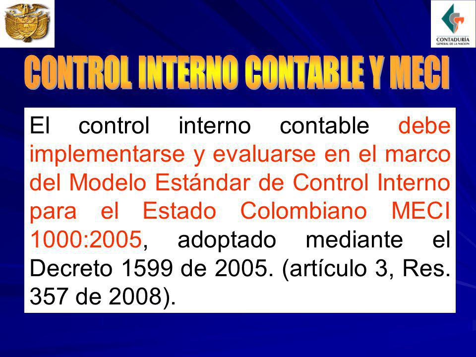 CONTROL INTERNO CONTABLE Y MECI