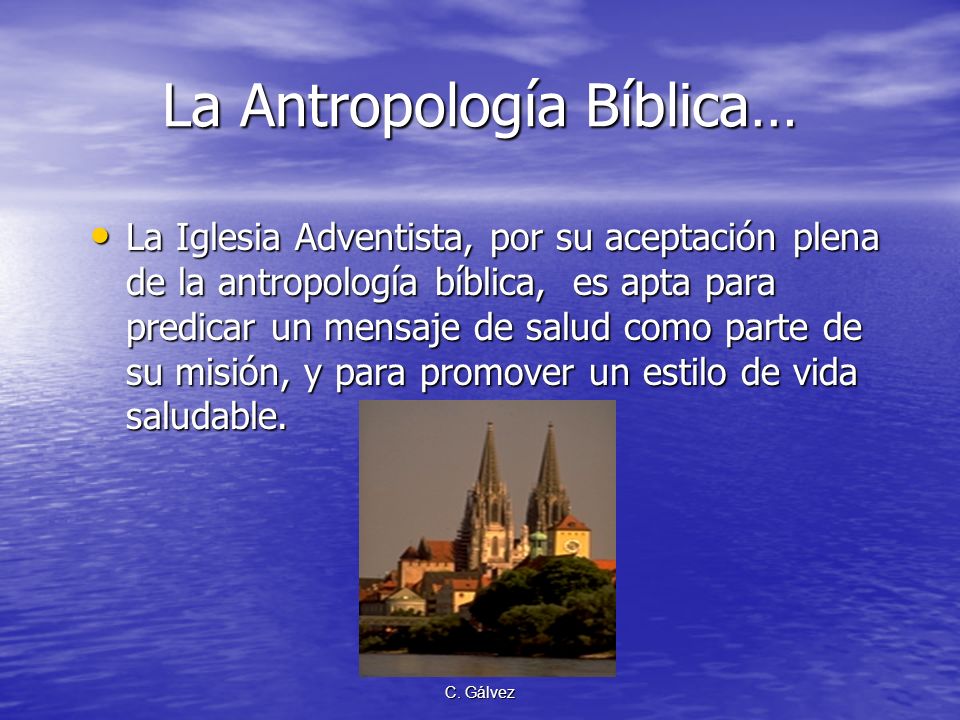 La Antropología Bíblica…