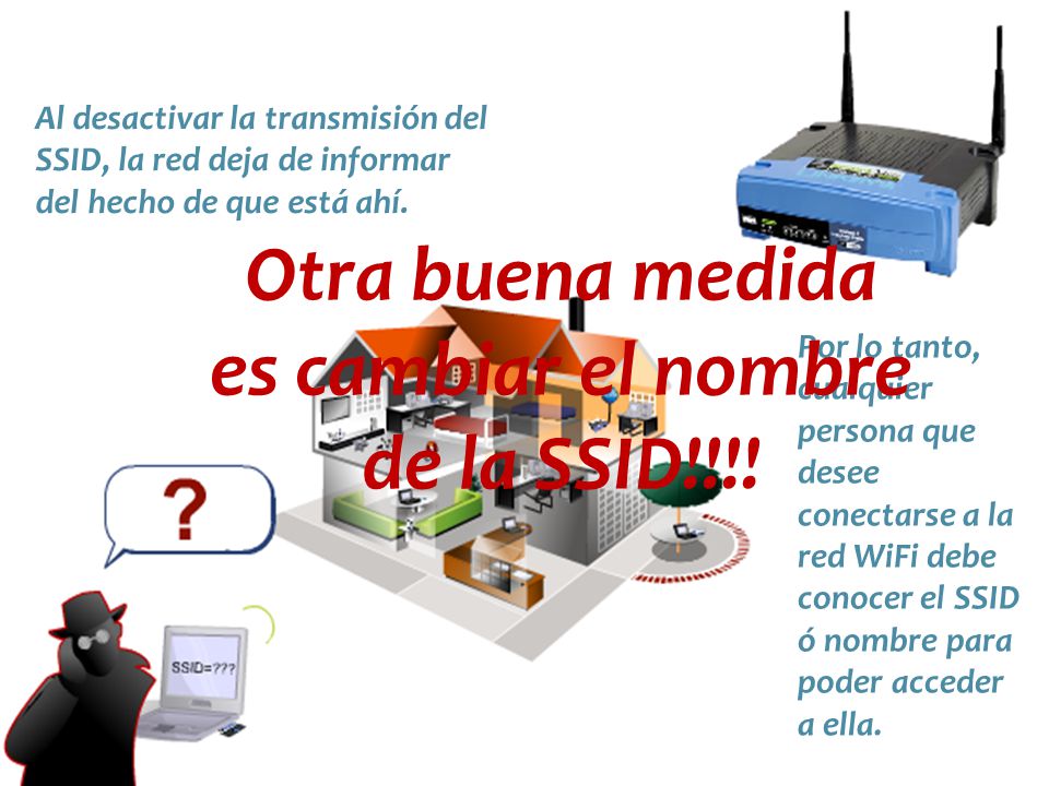 Otra buena medida es cambiar el nombre de la SSID!!!!