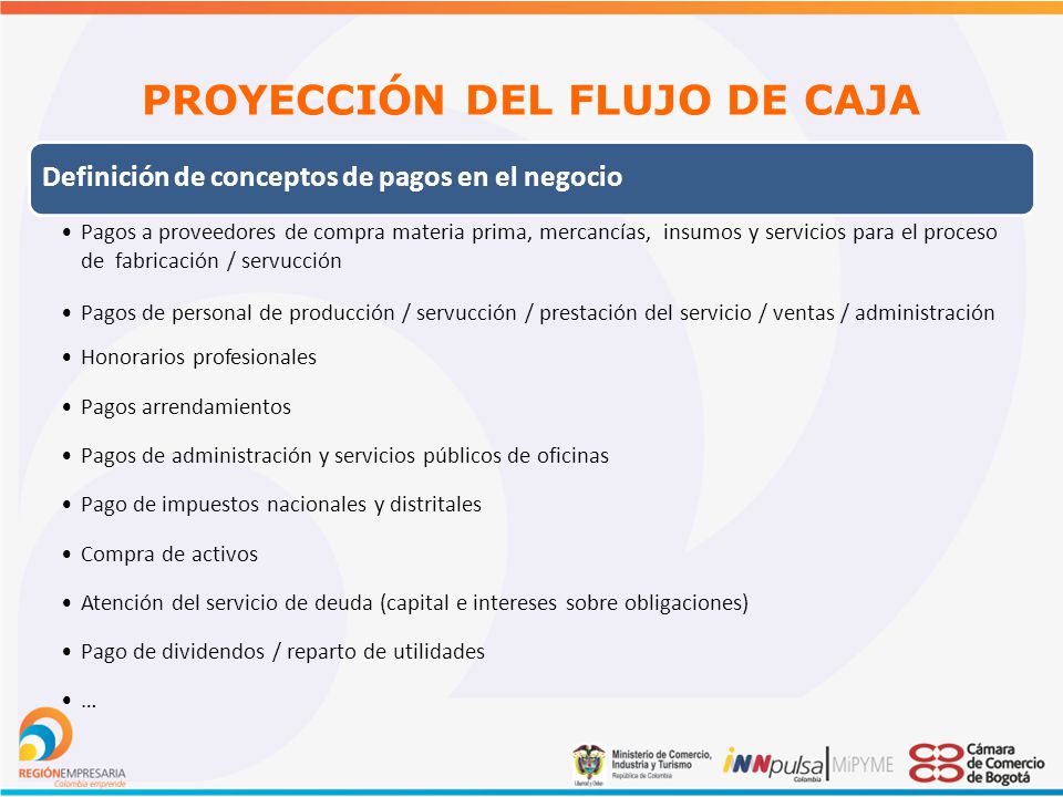 PROYECCIÓN DEL FLUJO DE CAJA