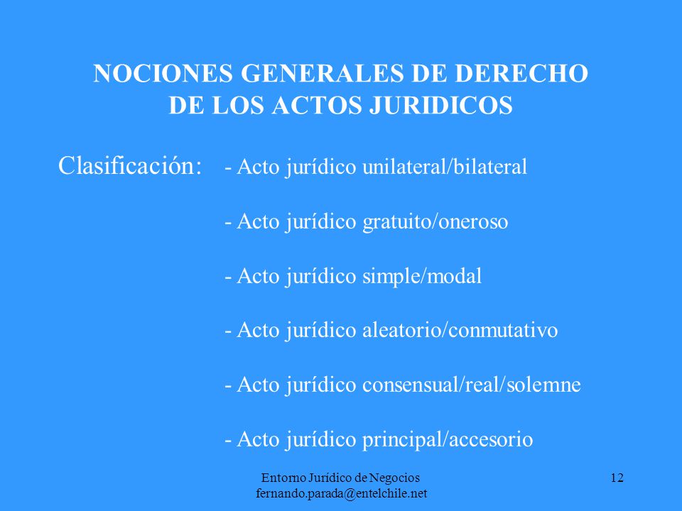 NOCIONES GENERALES DE DERECHO DE LOS ACTOS JURIDICOS