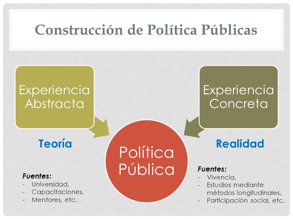 Construcción de Política Públicas
