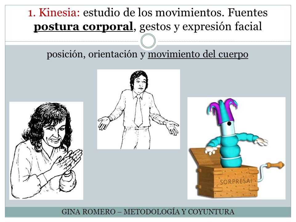 1. Kinesia: estudio de los movimientos