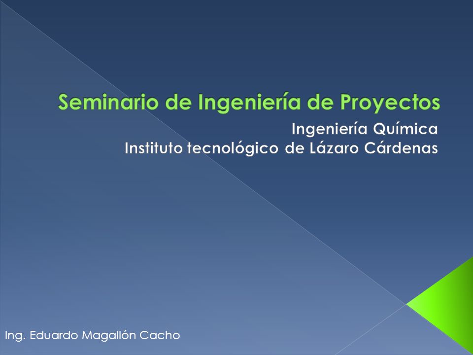 Seminario de Ingeniería de Proyectos