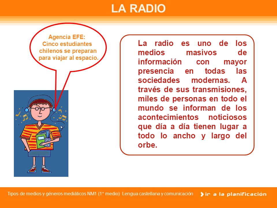 LA RADIO Agencia EFE: Cinco estudiantes. chilenos se preparan. para viajar al espacio.