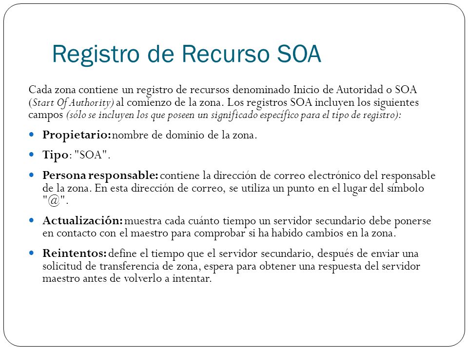 Registro de Recurso SOA