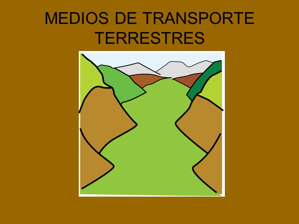 MEDIOS DE TRANSPORTE TERRESTRES