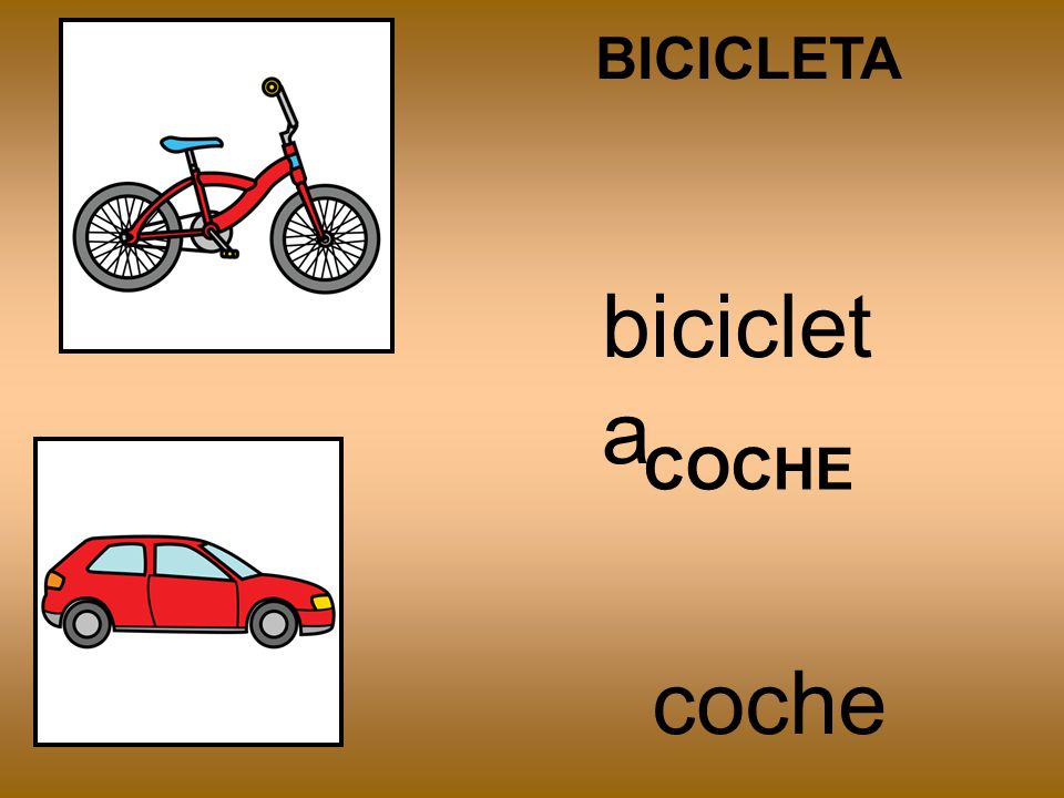 BICICLETA bicicleta COCHE coche