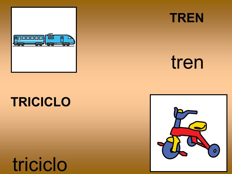 TREN tren TRICICLO triciclo